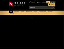 Tablet Screenshot of geiger-edelmetalle.ch